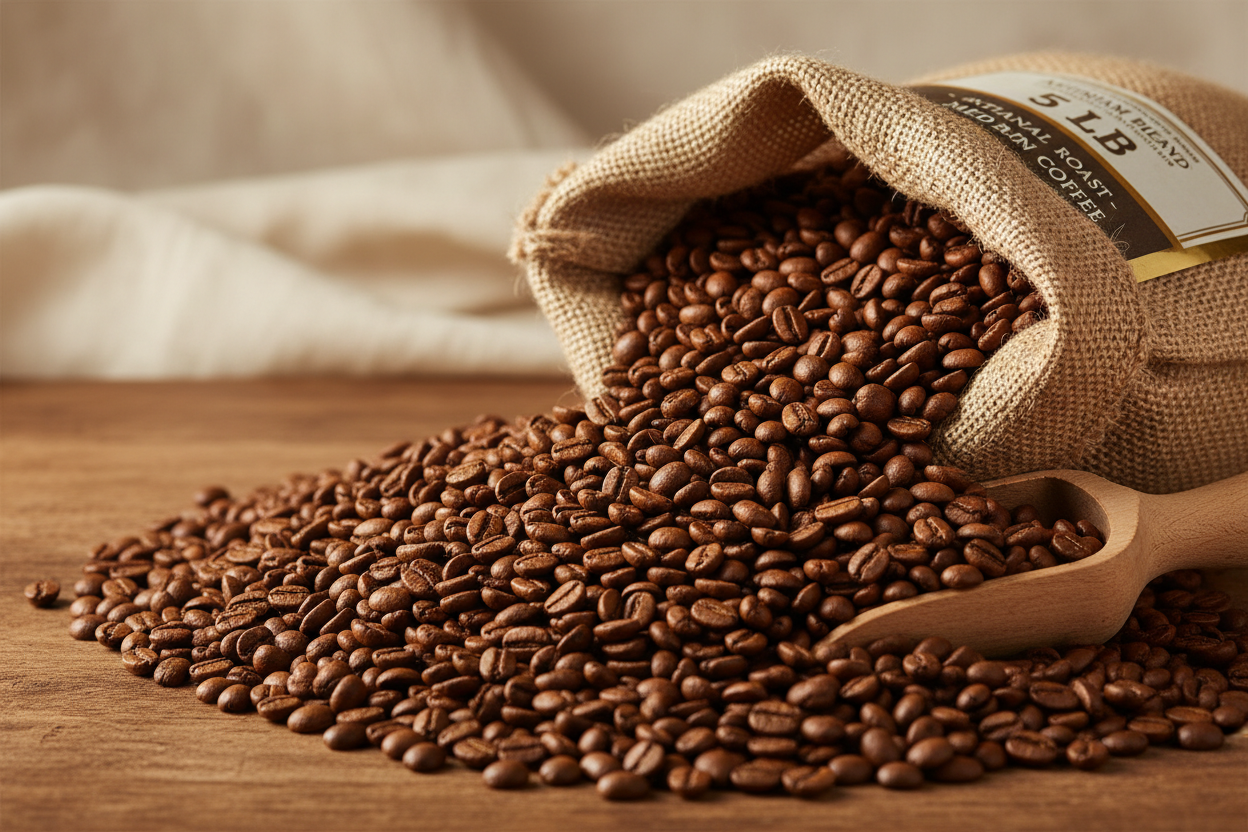 Medium Roast 5 lb Whole Beans - Product